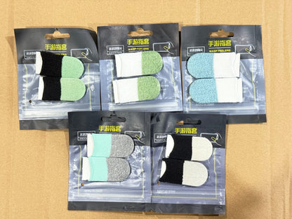 Double Color Gaming Thumb Sleeves Pair – Anti-Sweat Touch Control Finger Gloves for Mobile Gamers