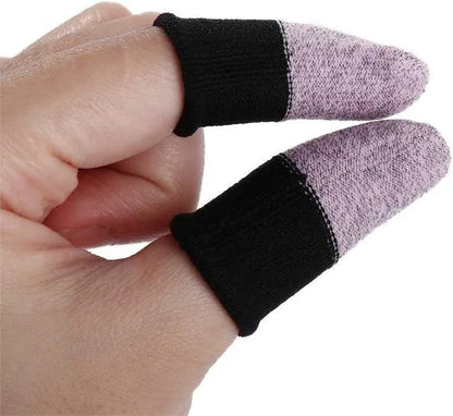 Double Color Gaming Thumb Sleeves Pair – Anti-Sweat Touch Control Finger Gloves for Mobile Gamers