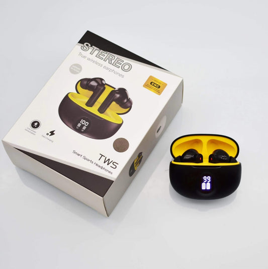 Professional Display Stereo 895B Wireless Bluetooth Earbuds With Mic LED Display Type C Fast Charging For Android IPhone (Random Color)