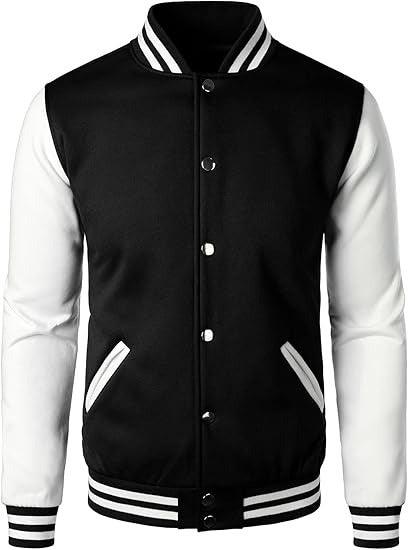 Men’s Wool Blend Varsity Baseball Letterman Jacket - basimstore786