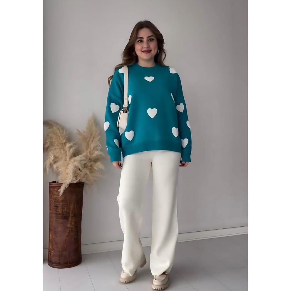 Stylish Printed Fleece Shirt and Trouser Set - 2 Pcs - basimstore786